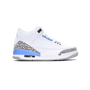 Air Jordan 3 Retro UNC Baskets Blanc Bleu Homme Femme - 1