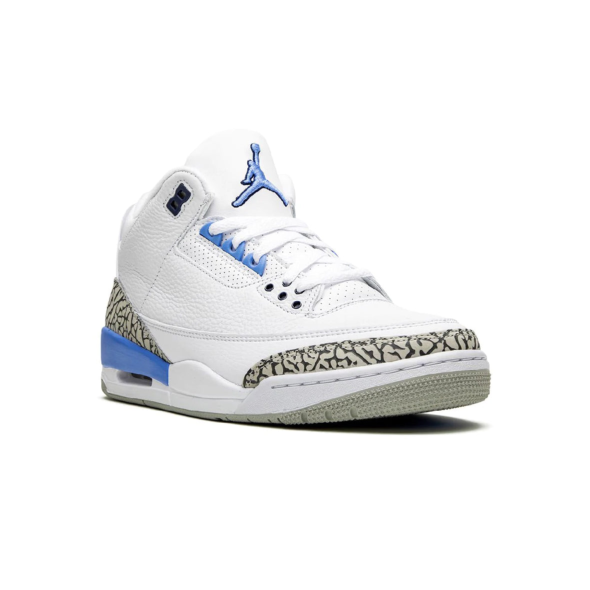 Air Jordan 3 Retro UNC Baskets Blanc Bleu Homme Femme - 2