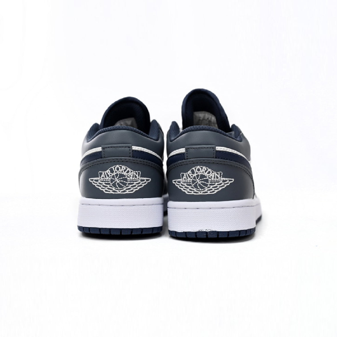 Air Jordan 1 Low Baskets Blanc Gris Homme Femme - 2