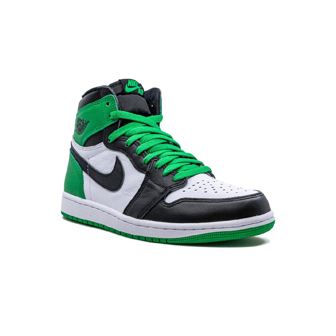 Air Jordan 1 High Lucky Green Baskets Vert Blanc Homme Femme - 2