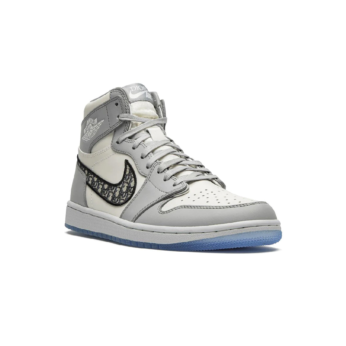 Air Jordan 1 High x Dior Baskets Gris Blanc Homme Femme - 2