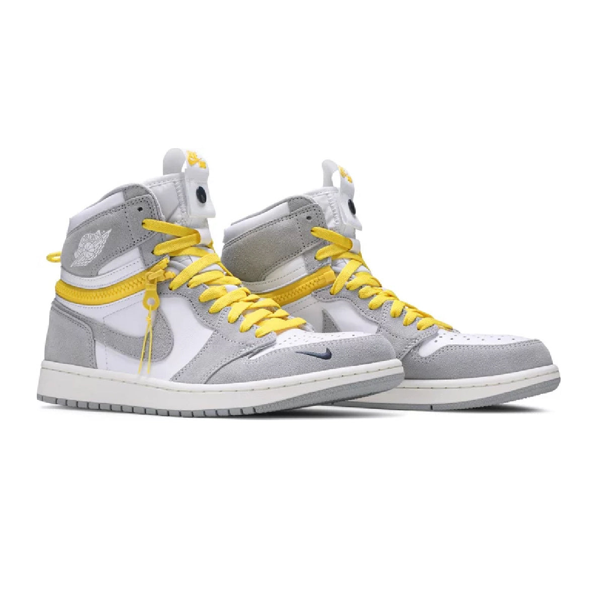 Air Jordan 1 High Switch Light Smoke Grey Baskets Gris Blanc Homme Femme - 2