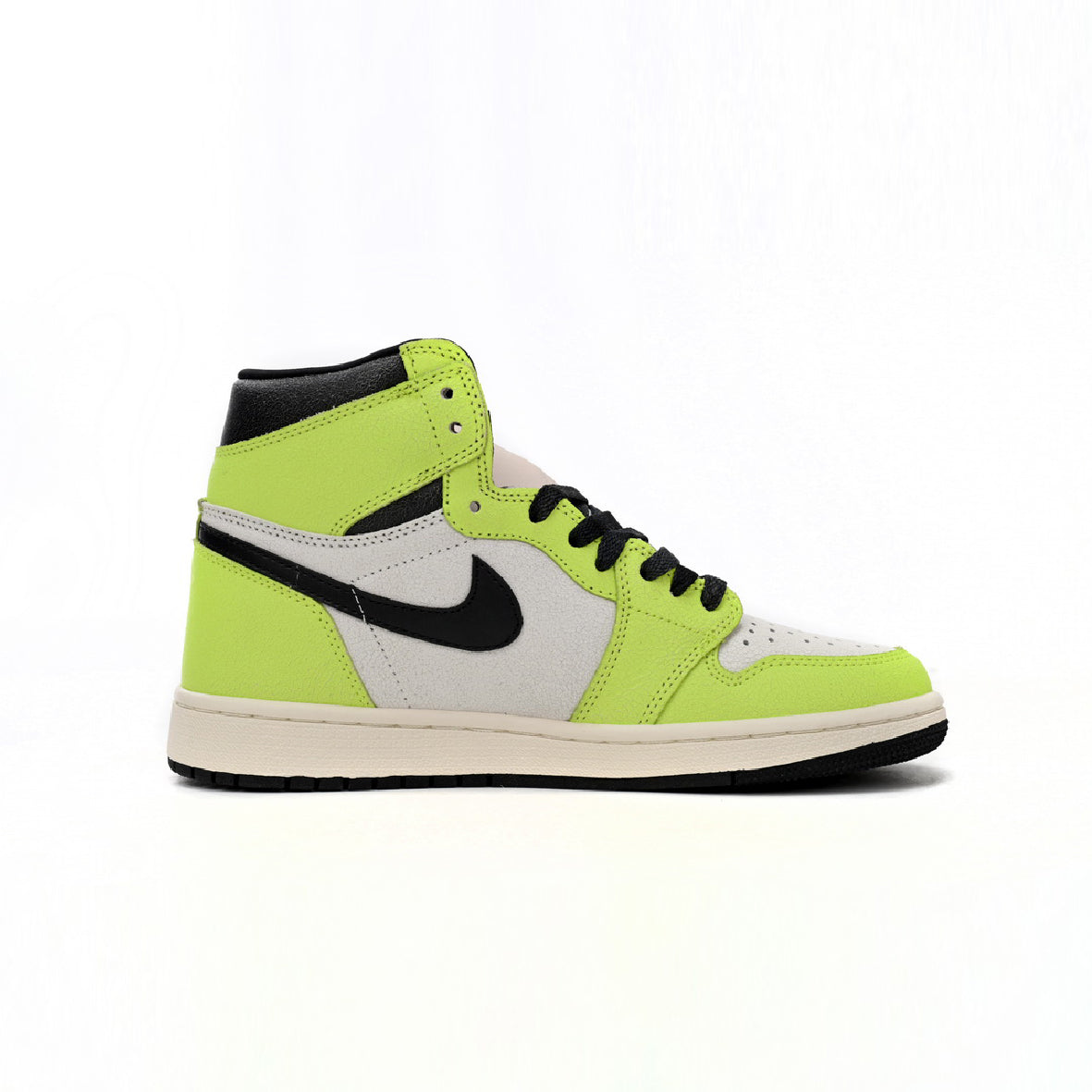 Air Jordan 1 High OG Visionaire Baskets Jaune Noir Homme Femme - 1