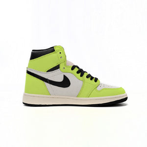 Air Jordan 1 High OG Visionaire Baskets Jaune Noir Homme Femme - 1