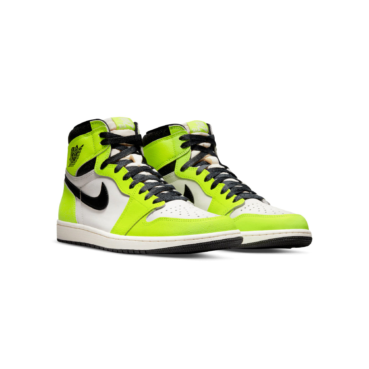 Air Jordan 1 High OG Visionaire Baskets Jaune Noir Homme Femme - 2