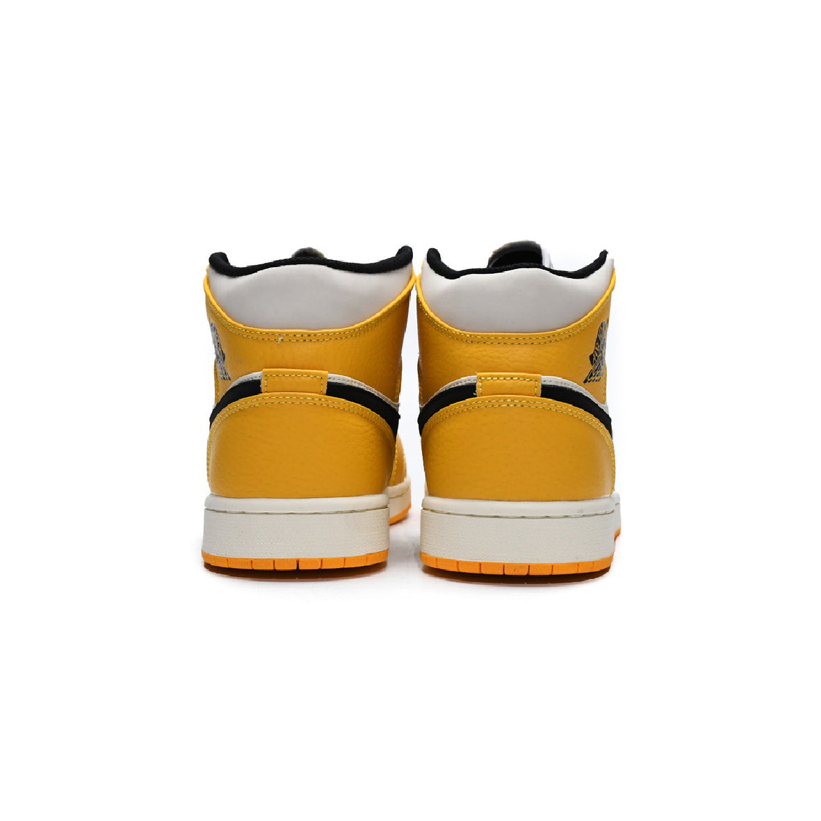 Air Jordan 1 Mid SE Lakers Baskets Violet Jaune Homme Femme - 3