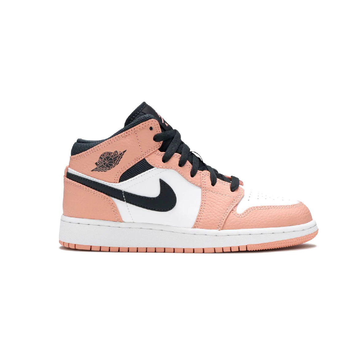 Air Jordan 1 Mid Pink Quartz Baskets Rose Blanc Homme Femme - 1