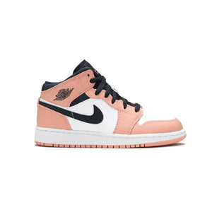 Air Jordan 1 Mid Pink Quartz Baskets Rose Blanc Homme Femme - 1
