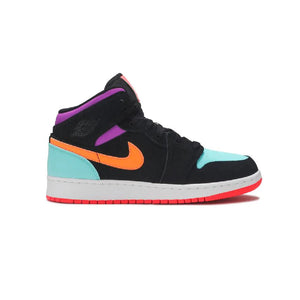 Air Jordan 1 Mid Candy Baskets Noir Multicolore Homme Femme - 1