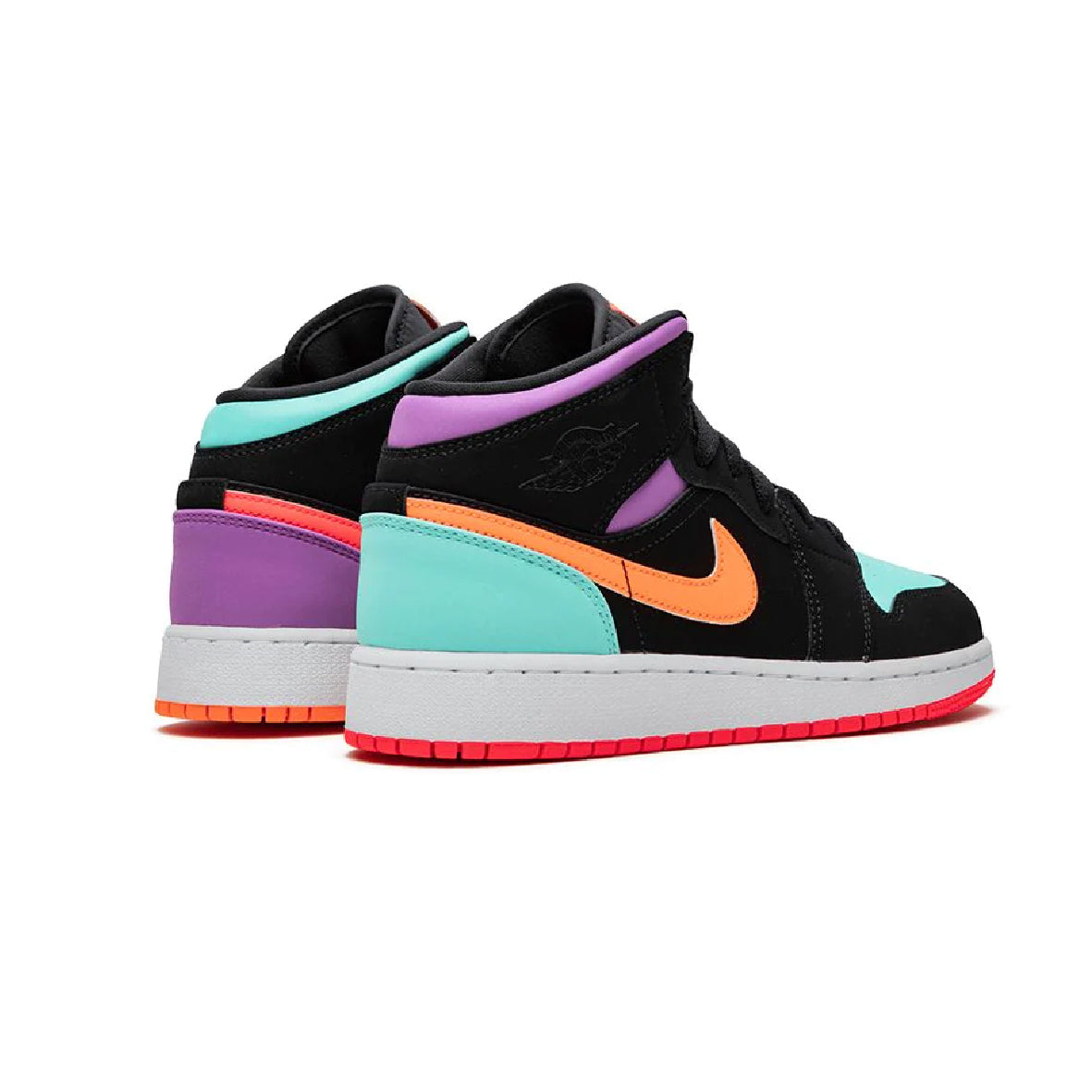 Air Jordan 1 Mid Candy Baskets Noir Multicolore Homme Femme - 3