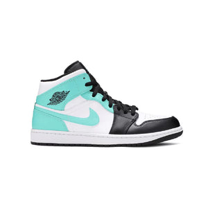 Air Jordan 1 Mid Tropical Twist Baskets Vert Blanc Homme Femme - 1