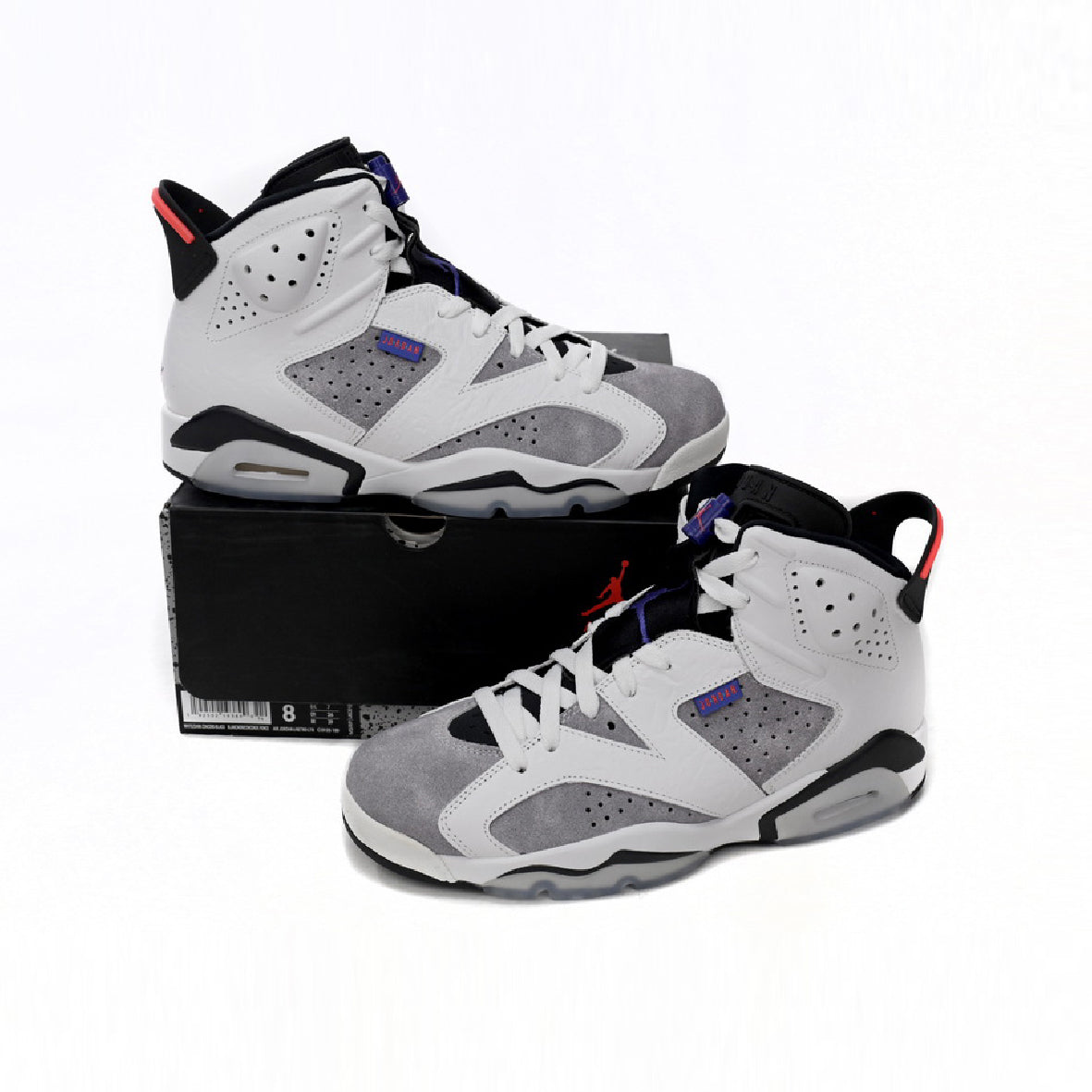 Air Jordan 6 Grayish Purple Baskets Violet Gris Homme Femme - 4