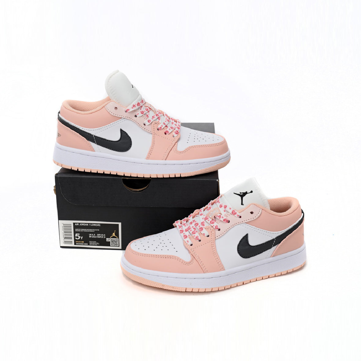 Air Jordan 1 Low Arctic Powder Baskets Bleu Blanc Homme Femme - 4