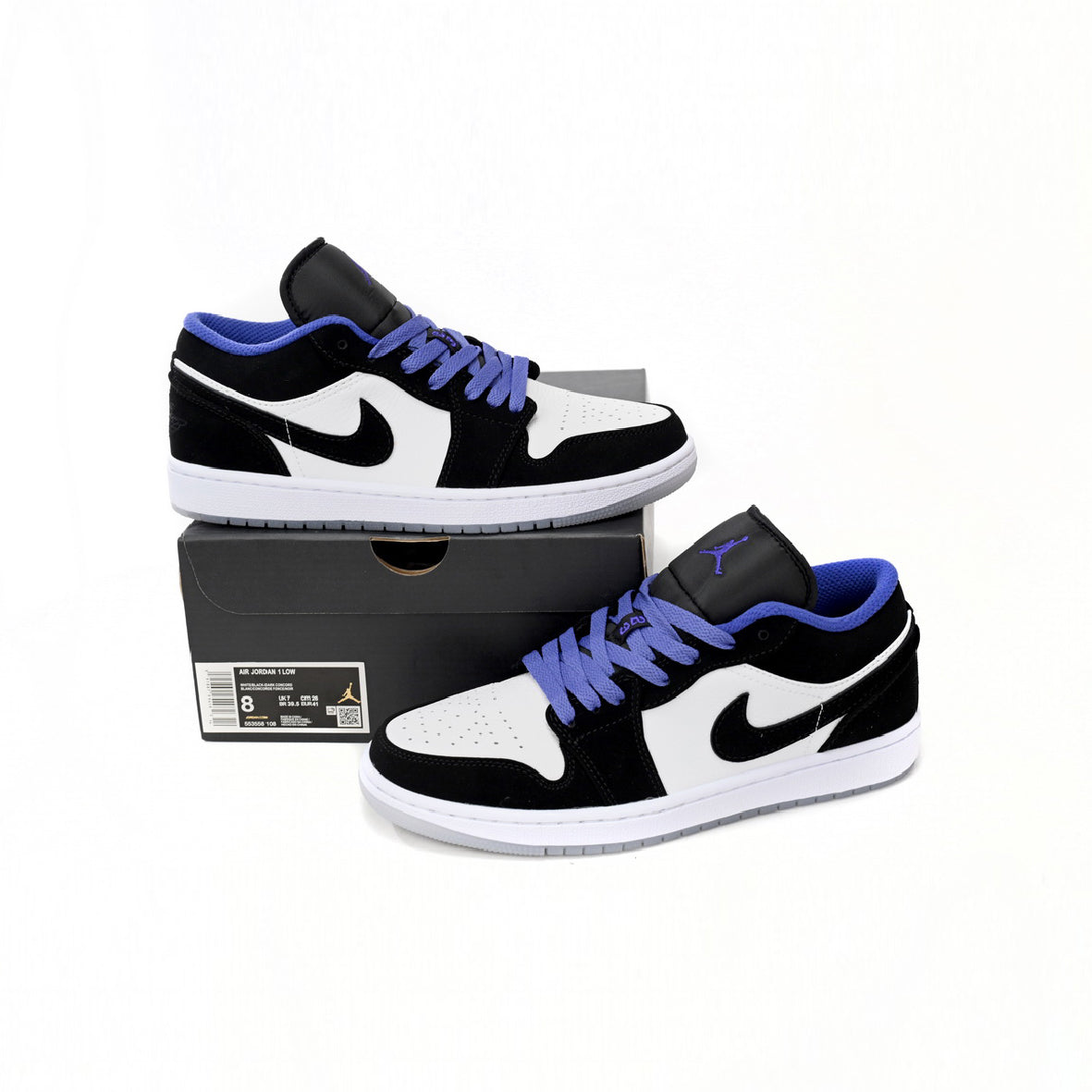 Air Jordan 1 Low Big Slam Dunk Baskets Blanc Orange Homme Femme - 4