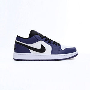 Air Jordan 1 Low Court Purple Baskets Violet Blanc Homme Femme - 1