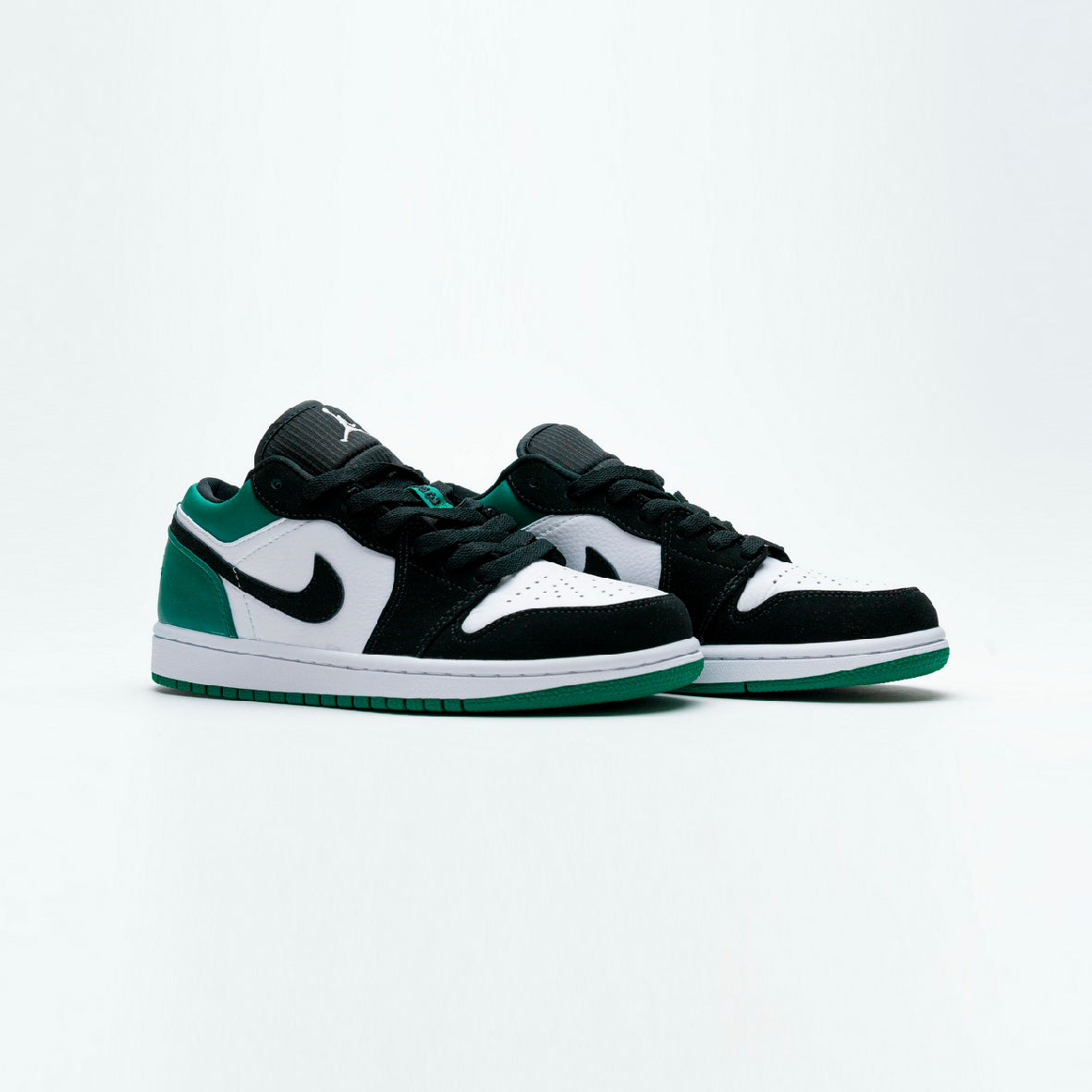 Air Jordan 1 Low Mystic Green Baskets Vert Blanc Homme Femme - 2