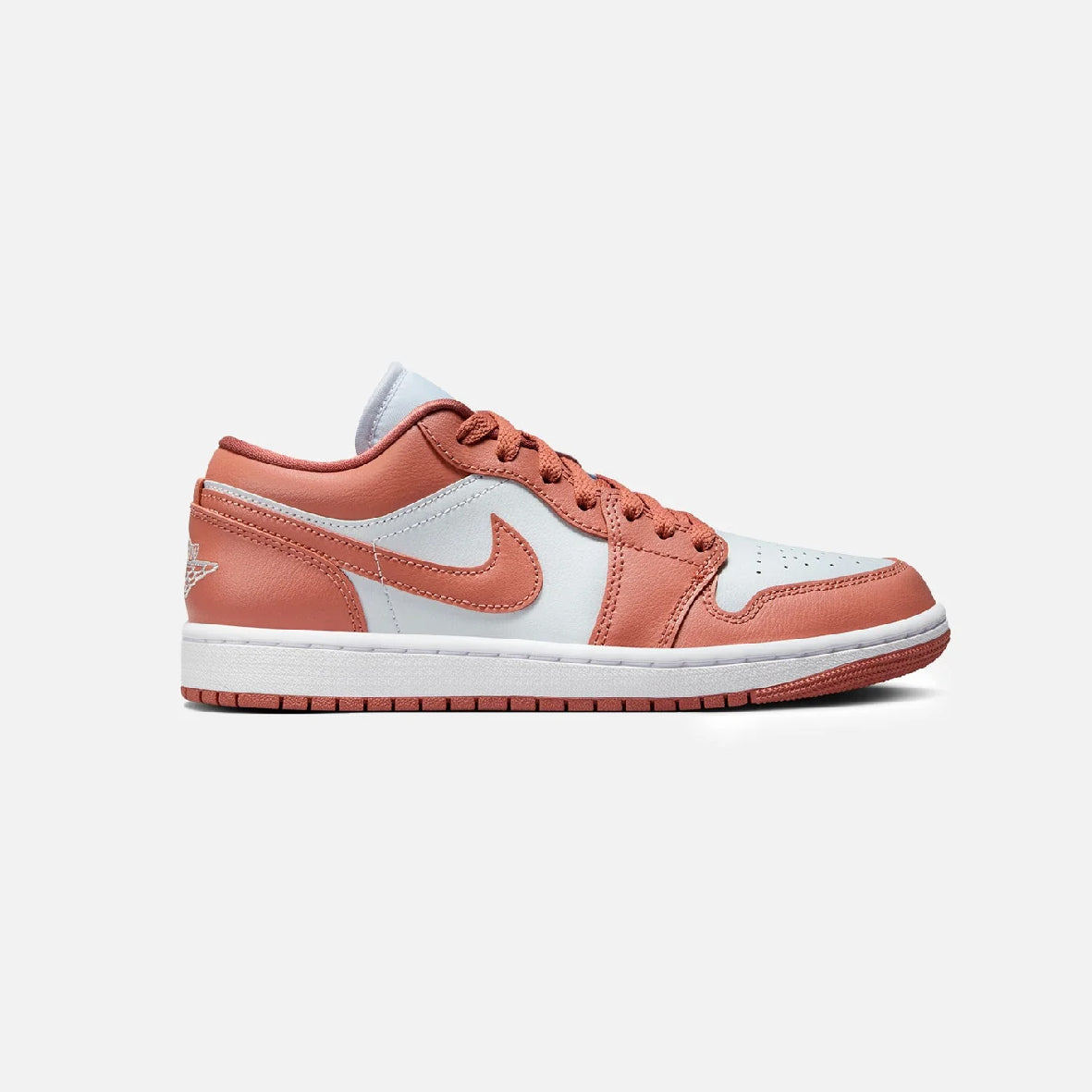 Air Jordan 1 Low Rose Saumon Baskets Rose Blanc Homme Femme - 1