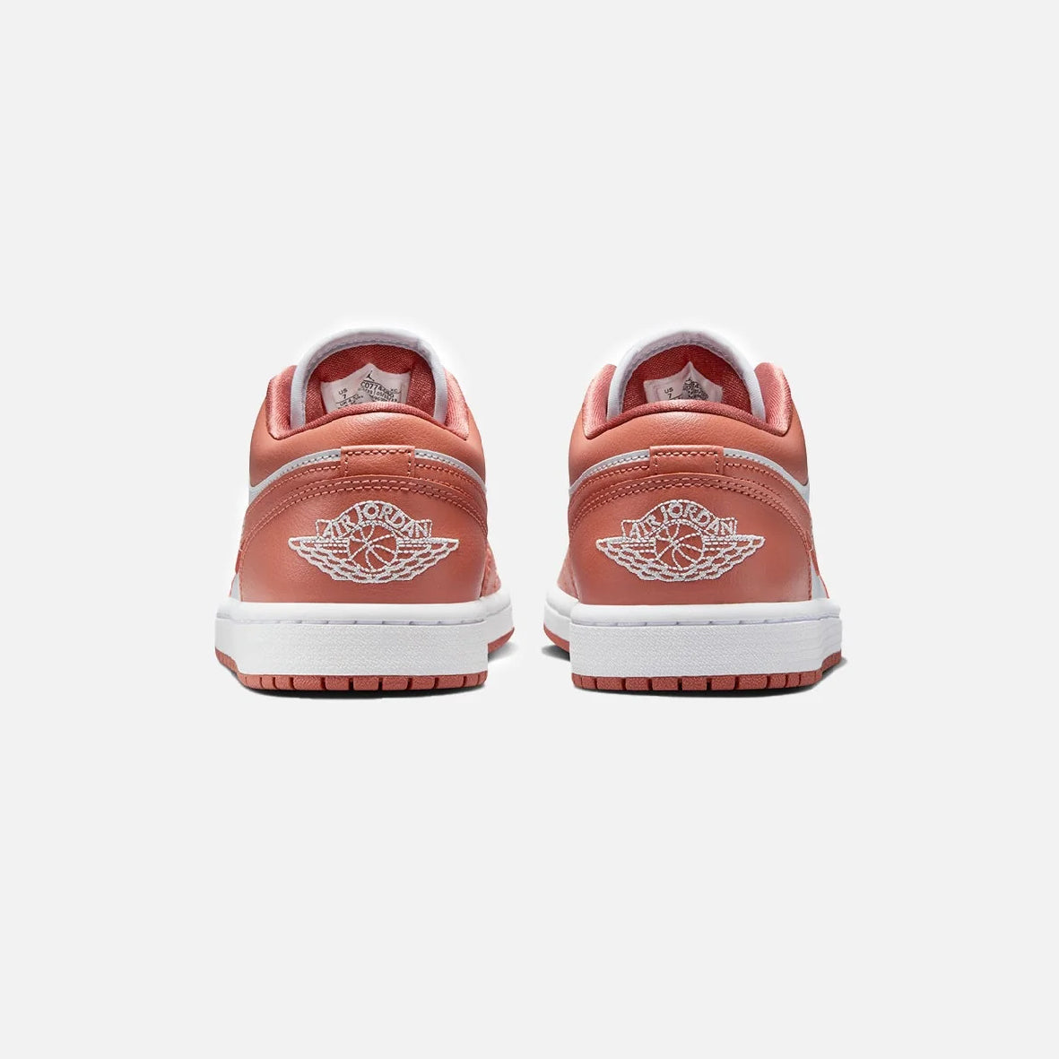 Air Jordan 1 Low Rose Saumon Baskets Rose Blanc Homme Femme - 3