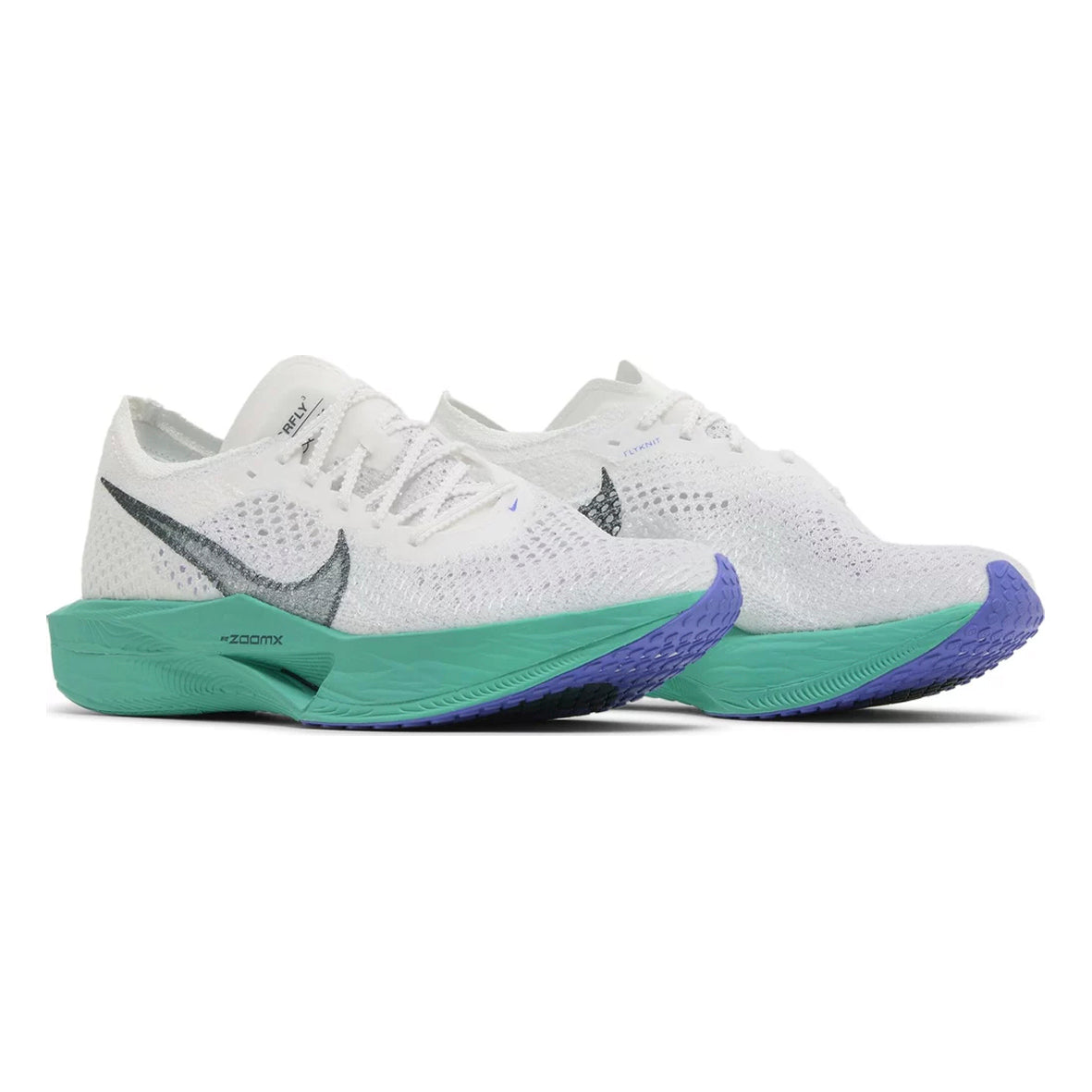 Nike ZoomX Vaporfly 3 White Jade Ice Chaussures Running Blanc Vert Mixte - 2