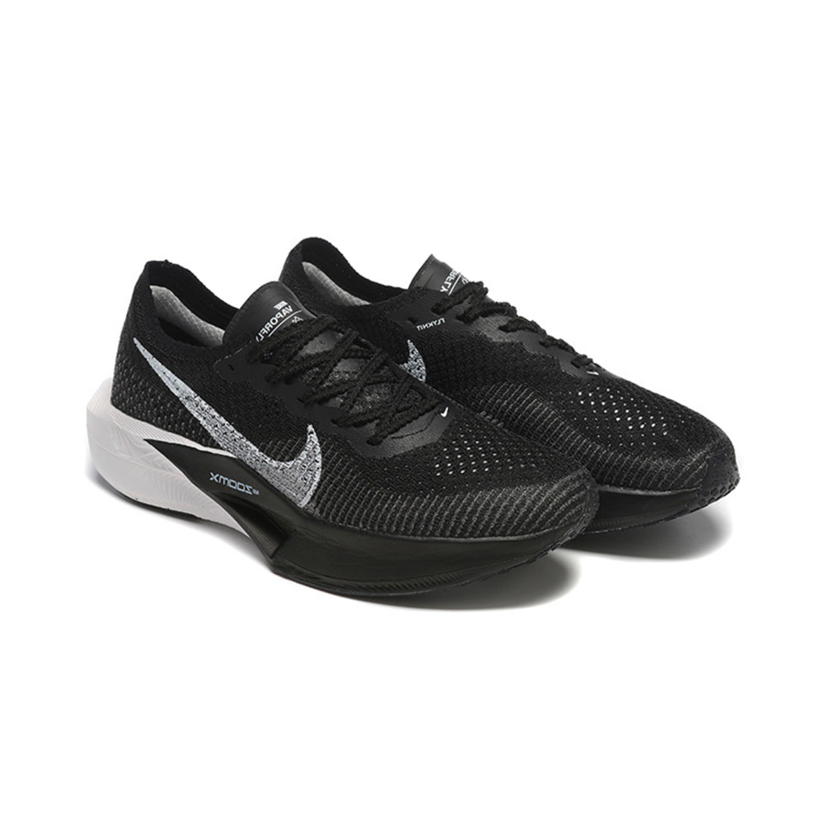 Nike ZoomX Vaporfly Black White Silver Chaussures Running Noir Blanc Mixte - 2