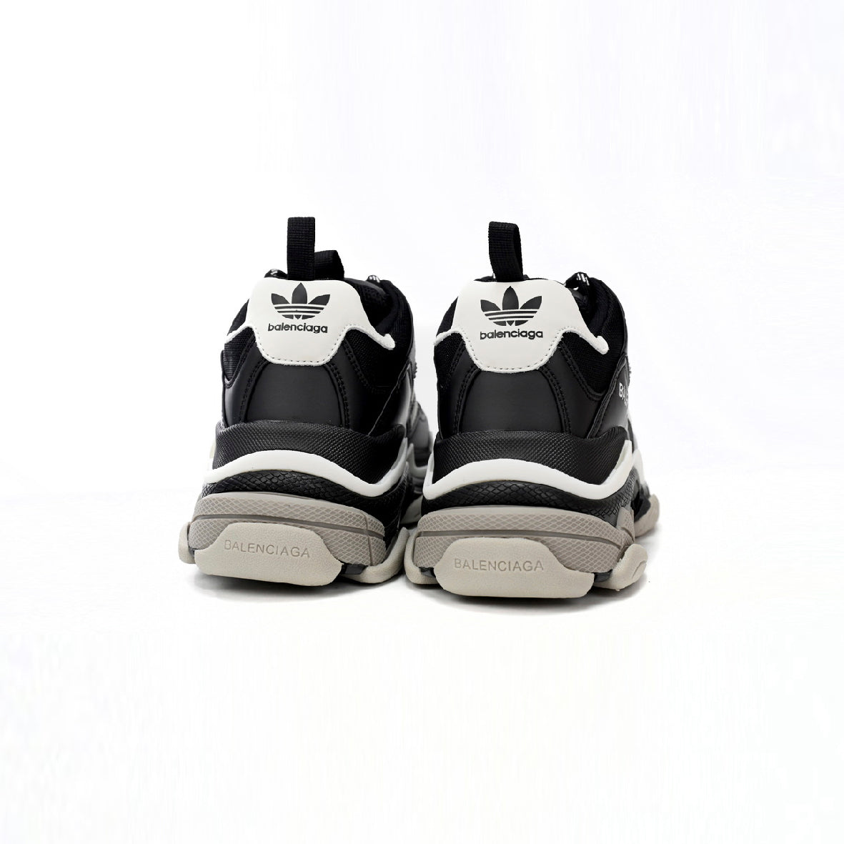 Balenciaga x adidas Triple S Baskets Noir Homme Femme - 3