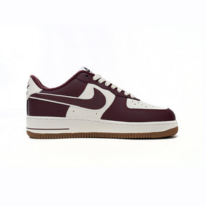 Nike Air Force 1 Low College Pack Baskets Bordeaux Blanc Homme Femme - 1