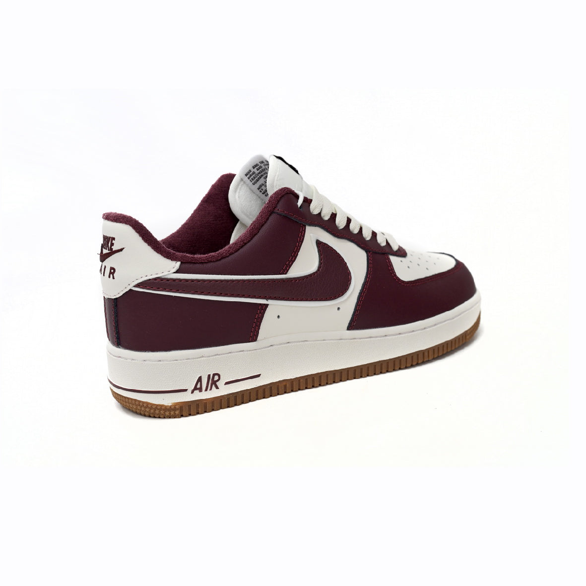 Nike Air Force 1 Low College Pack Baskets Bordeaux Blanc Homme Femme - 2
