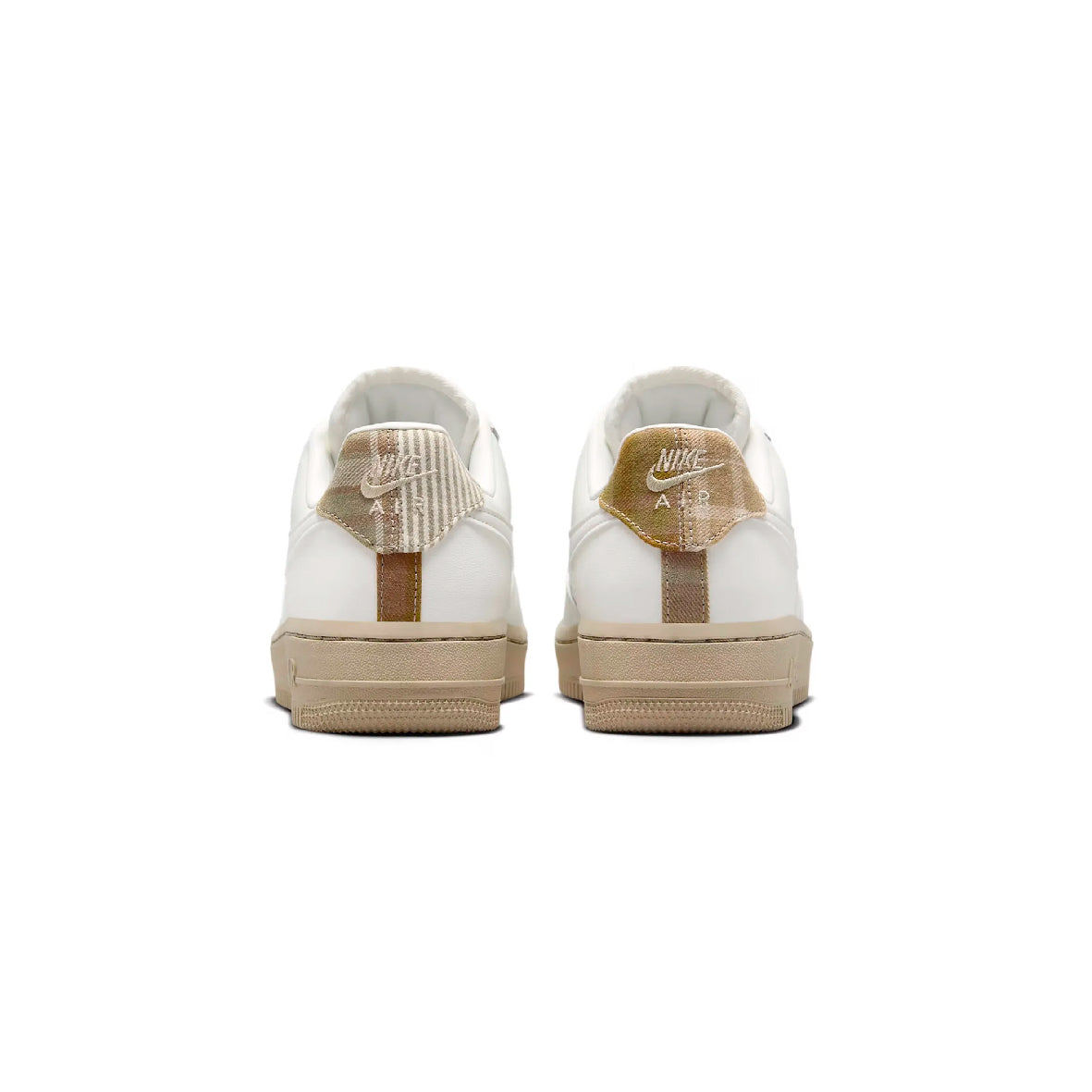 Nike Air Force 1 Low Brogue Baskets Blanc Marron Homme Femme - 3