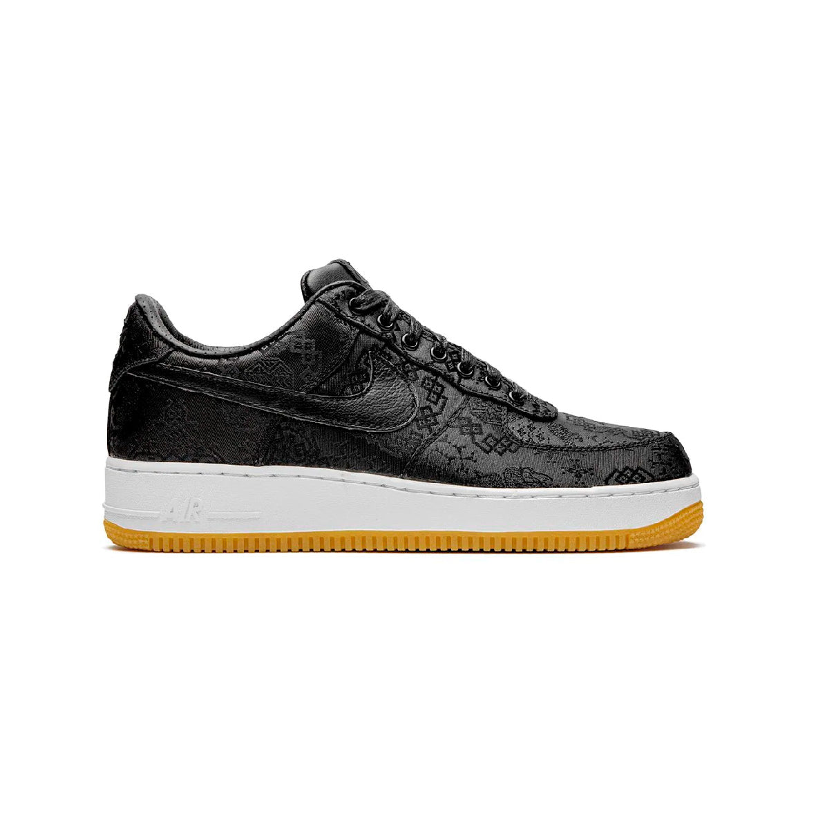Nike Air Force 1 Low x CLOT Black Silk Baskets Noir Homme Femme - 1