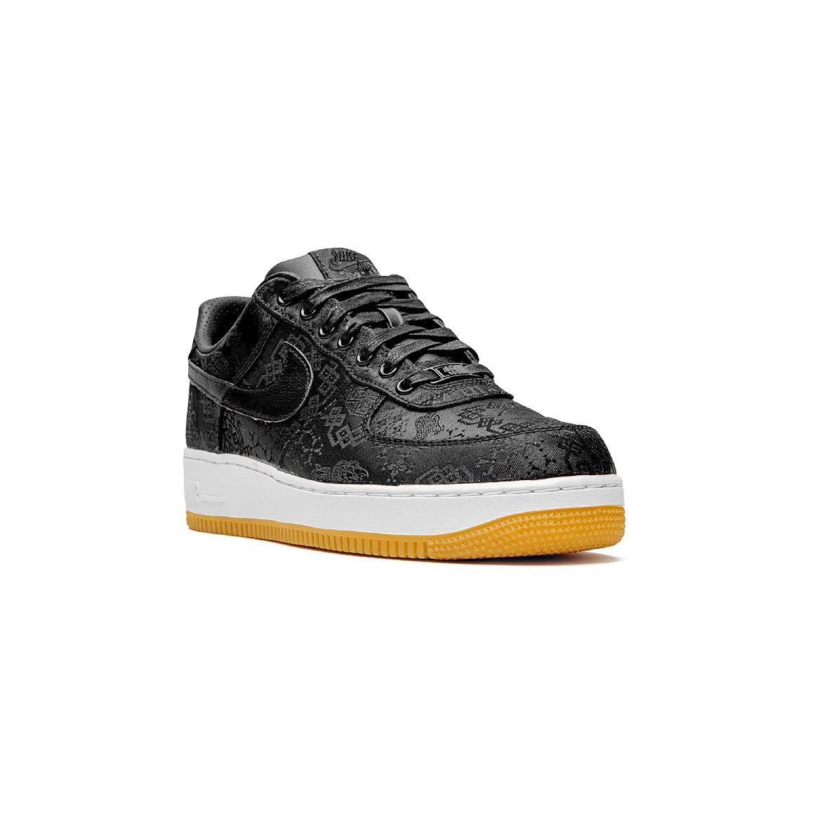 Nike Air Force 1 Low x CLOT Black Silk Baskets Noir Homme Femme - 2