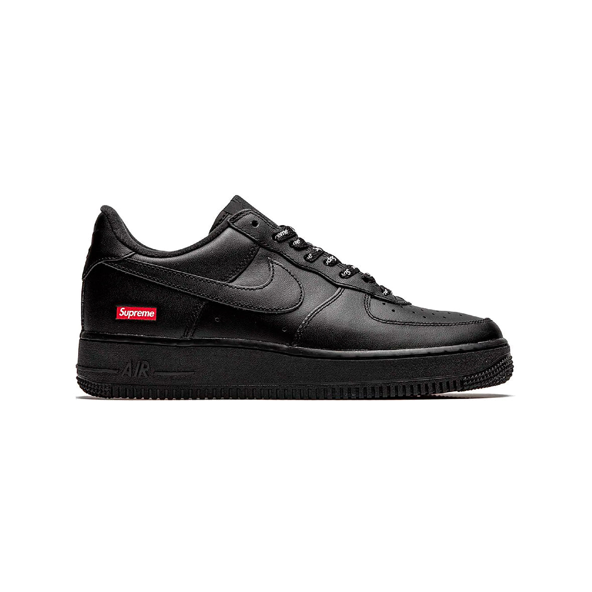 Nike Air Force 1 Low x Supreme Black Baskets Noir Homme Femme - 1