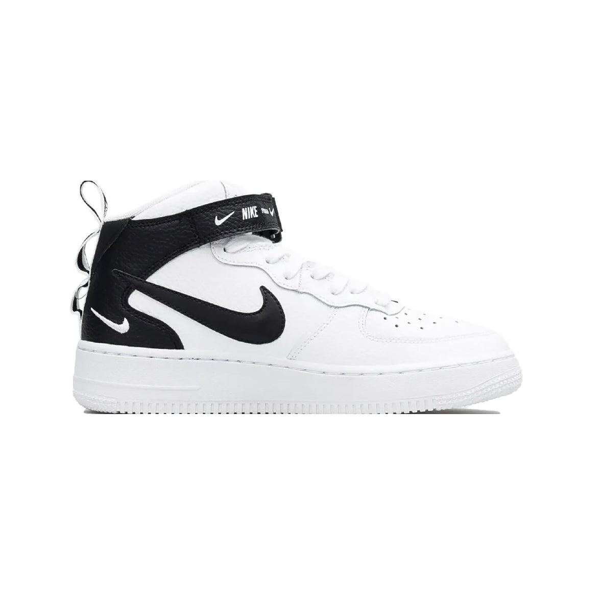 Nike Air Force 1 Mid '07 LV8 Black White Baskets Noir Blanc Homme Femme - 1