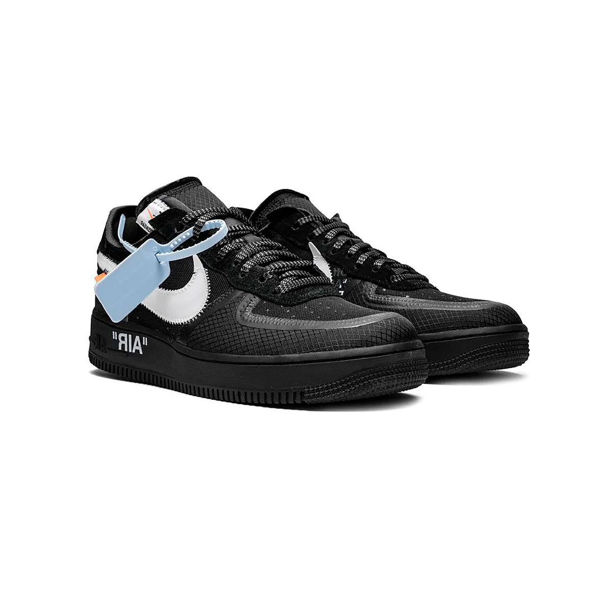 Nike Air Force 1 Low x Off-White Black Baskets Noir Homme Femme - 2