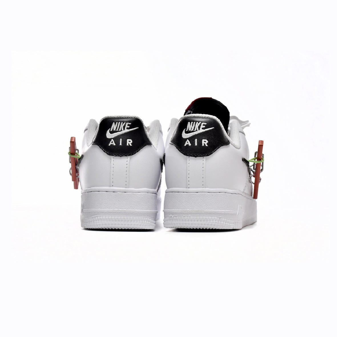 Nike Air Force 1 Low Carabiner Swoosh Baskets Noir Blanc Homme Femme - 3
