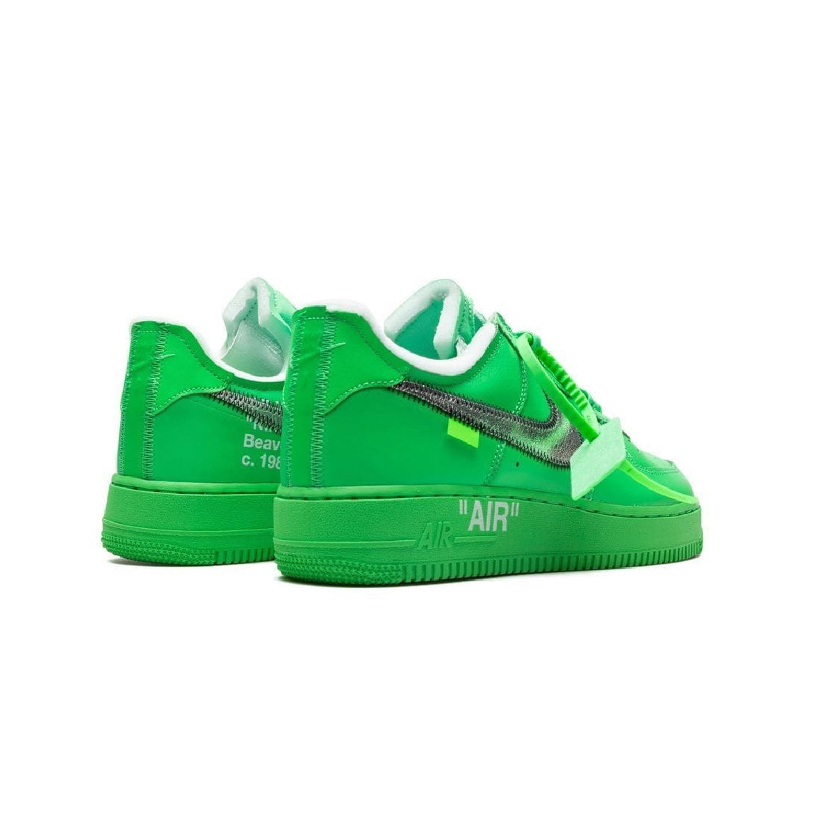 Nike Air Force 1 Low x Off-White Green Baskets Vert Homme Femme - 3