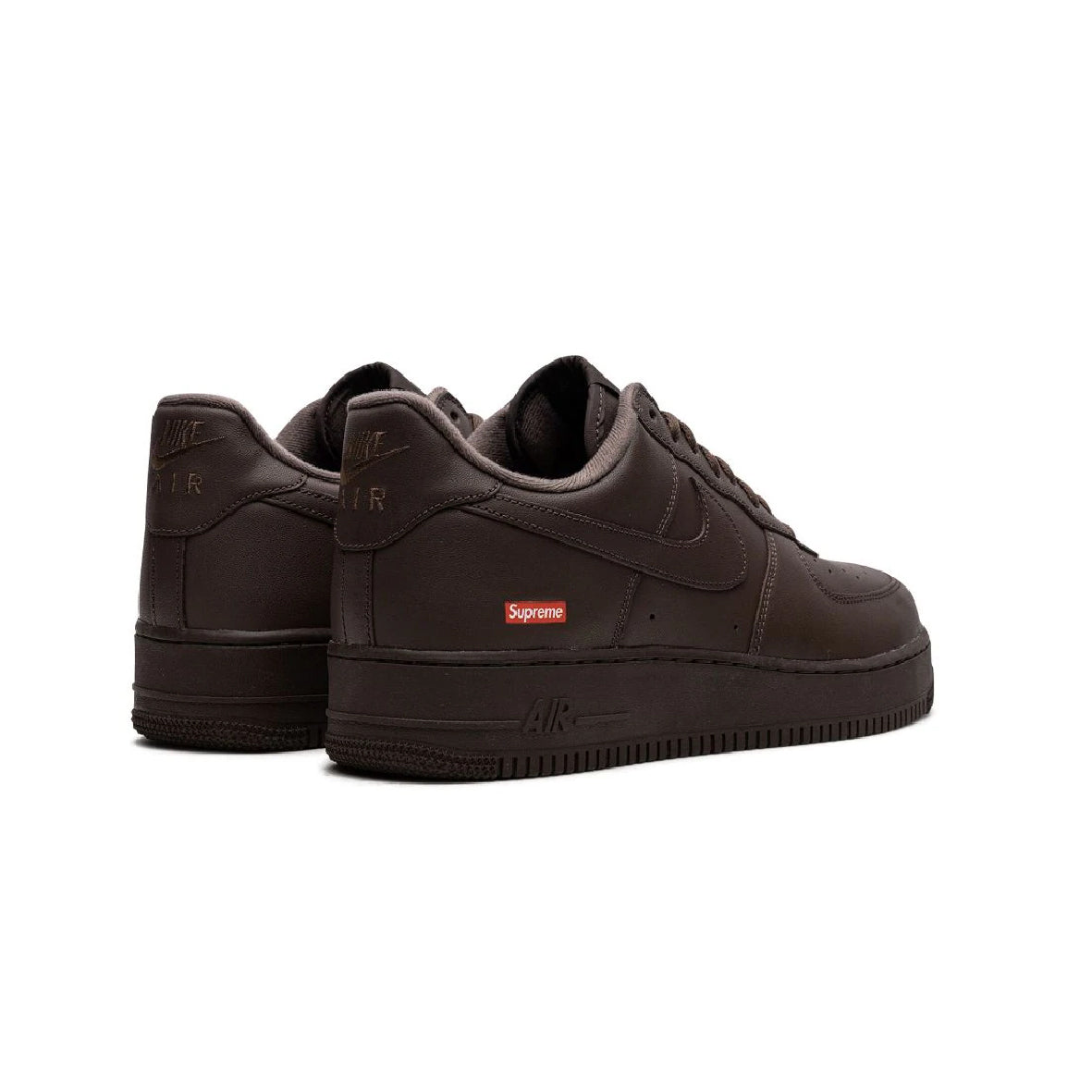 Nike Air Force 1 Low x Supreme Brown Baskets Marron Homme Femme - 3