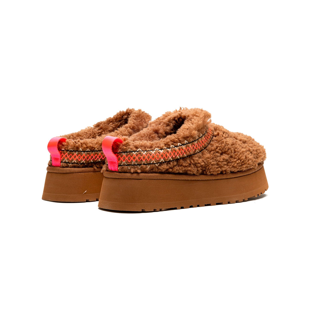 UGG Tazz Heritage Braid Hardwood Chausson Plateforme Marron Femme - 3