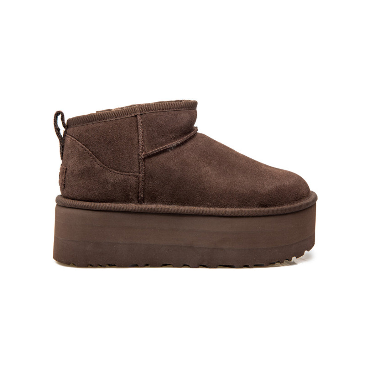 UGG Classic Ultra Mini Platform Burnt Cedar Bottines Marron Femme - 1