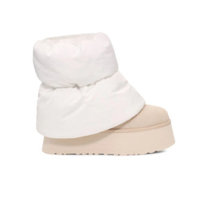 UGG Classic Mini Dipper Puffer Neutral Bottines Plateforme Blanc Femme - 1