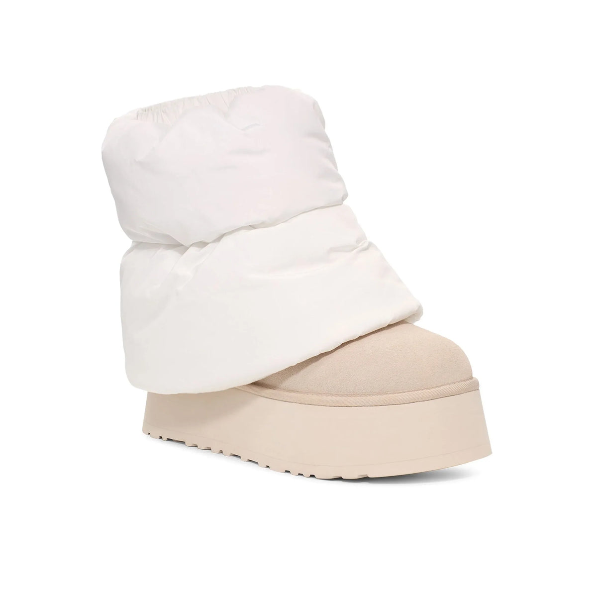 UGG Classic Mini Dipper Puffer Neutral Bottines Plateforme Blanc Femme - 2