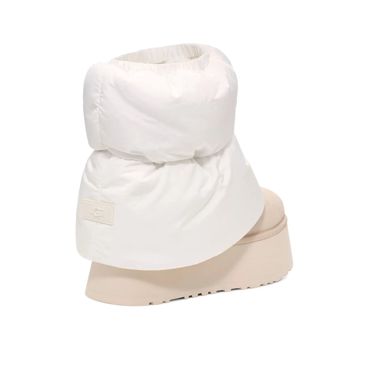 UGG Classic Mini Dipper Puffer Neutral Bottines Plateforme Blanc Femme - 3