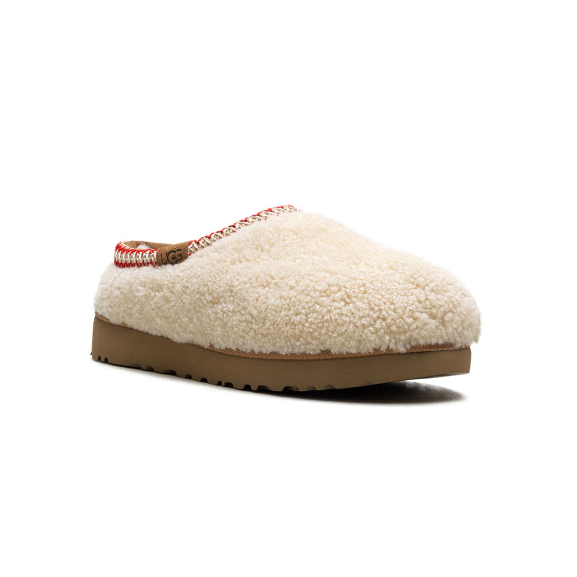 UGG Tasman Maxi Curly Natural Chausson Blanc Beige Femme - 2