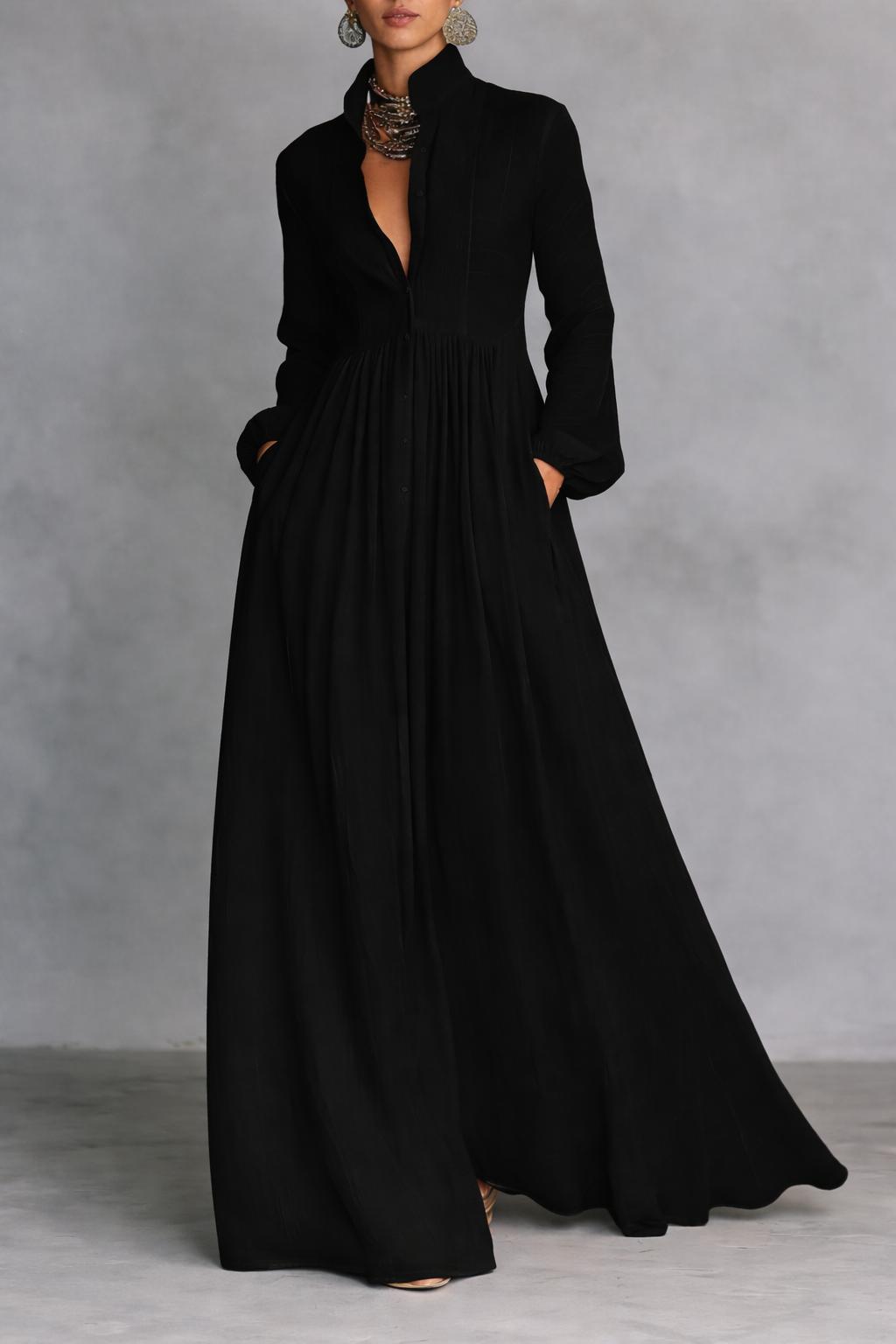 Robe Longue Femme Plissée Blanc - vue 5