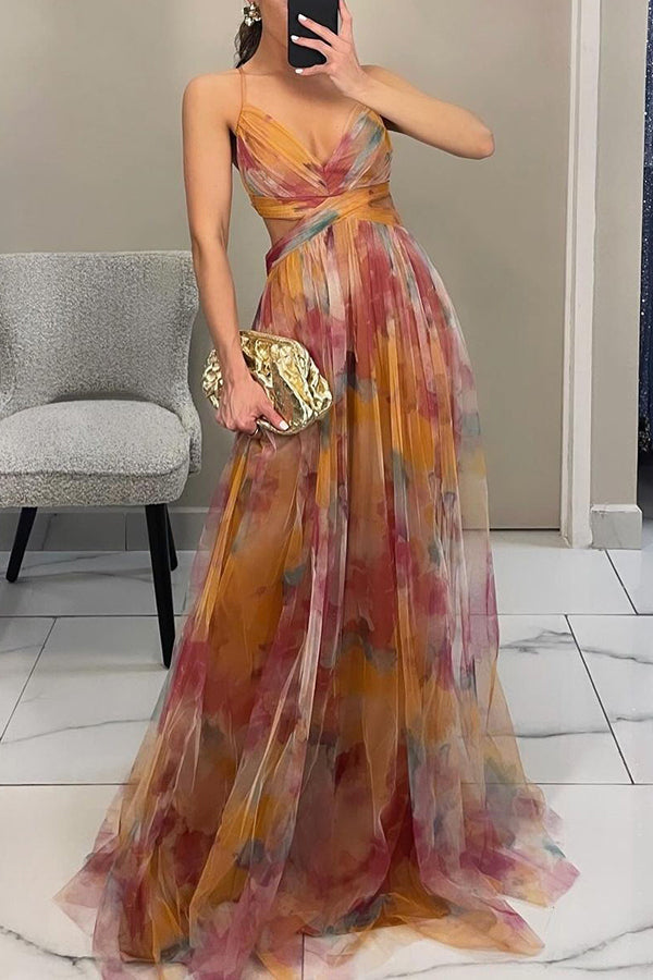 Robe longue fleurie élégante pour femme