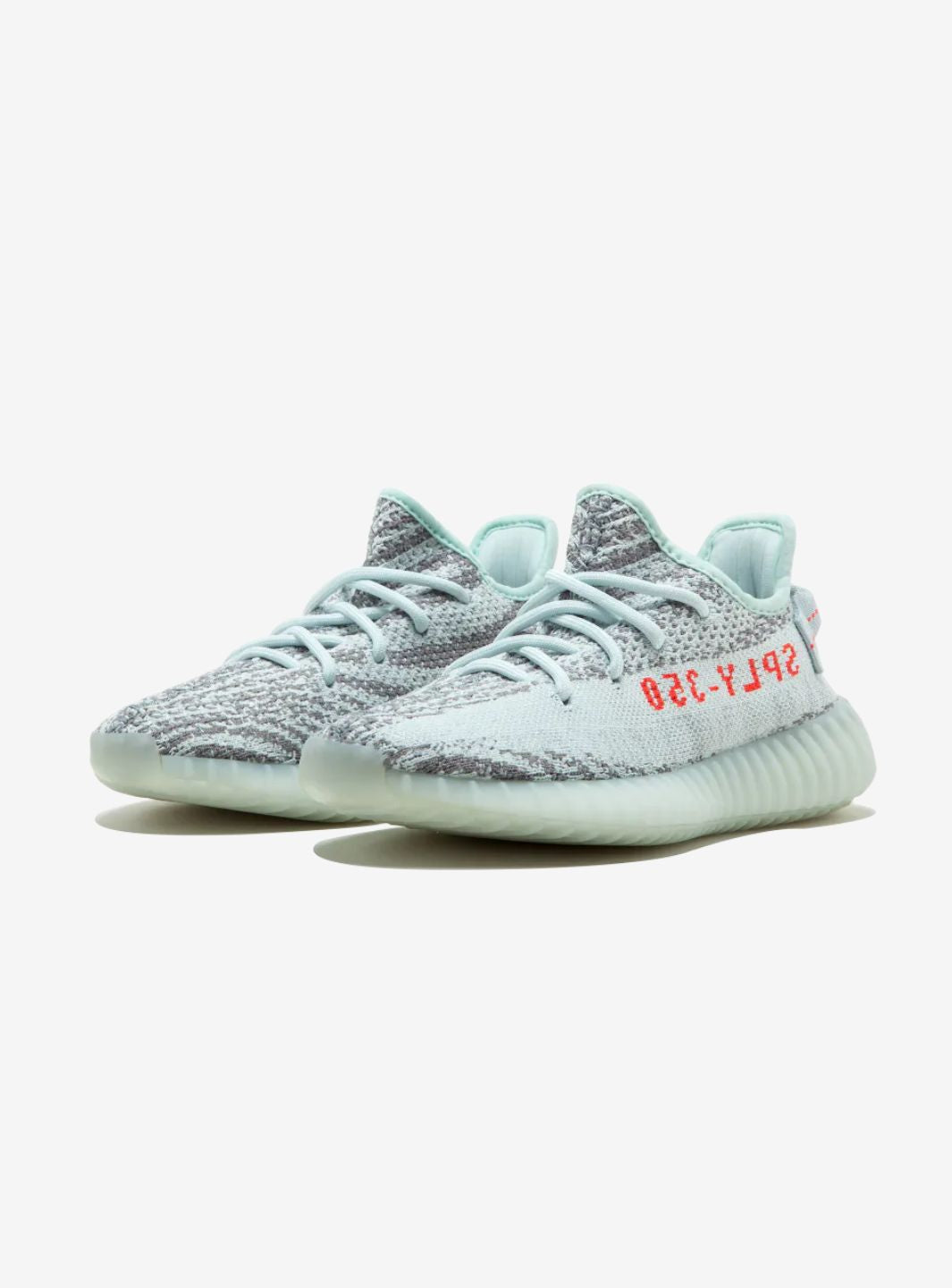 adidas Yeezy Boost 350 V2 Blue Tint Baskets Blanc Bleu Homme Femme - 2