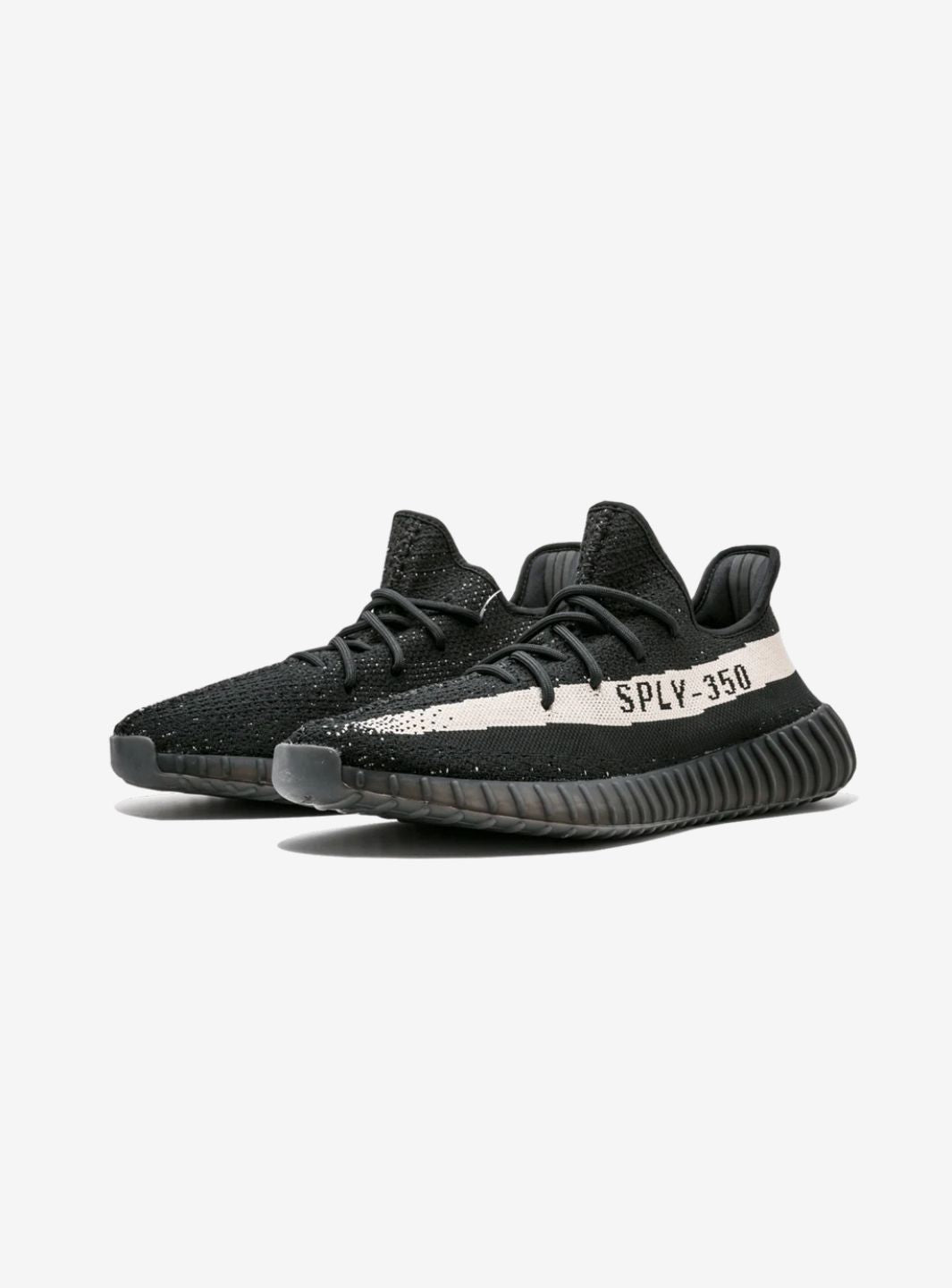 adidas Yeezy Boost 350 V2 Core Black White Baskets Noir Blanc Homme Femme - 2