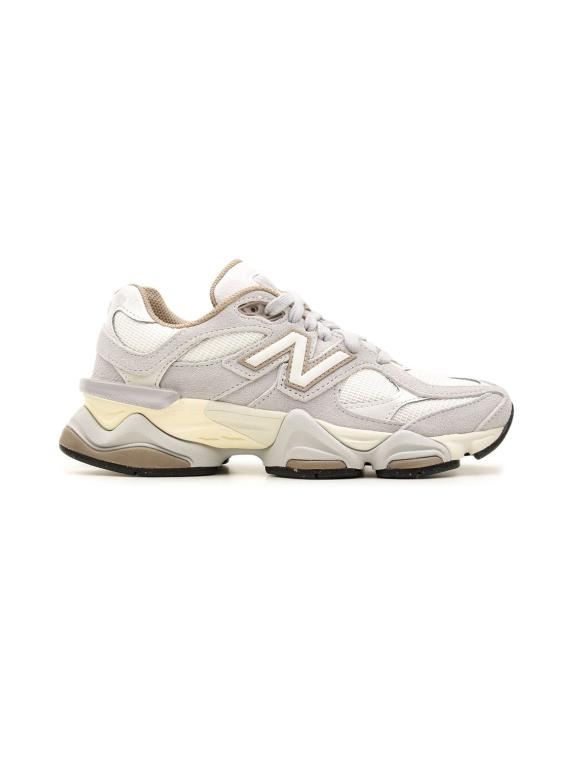 New Balance 9060 Driftwood Sea Salt Baskets Blanc Beige Homme Femme - 1
