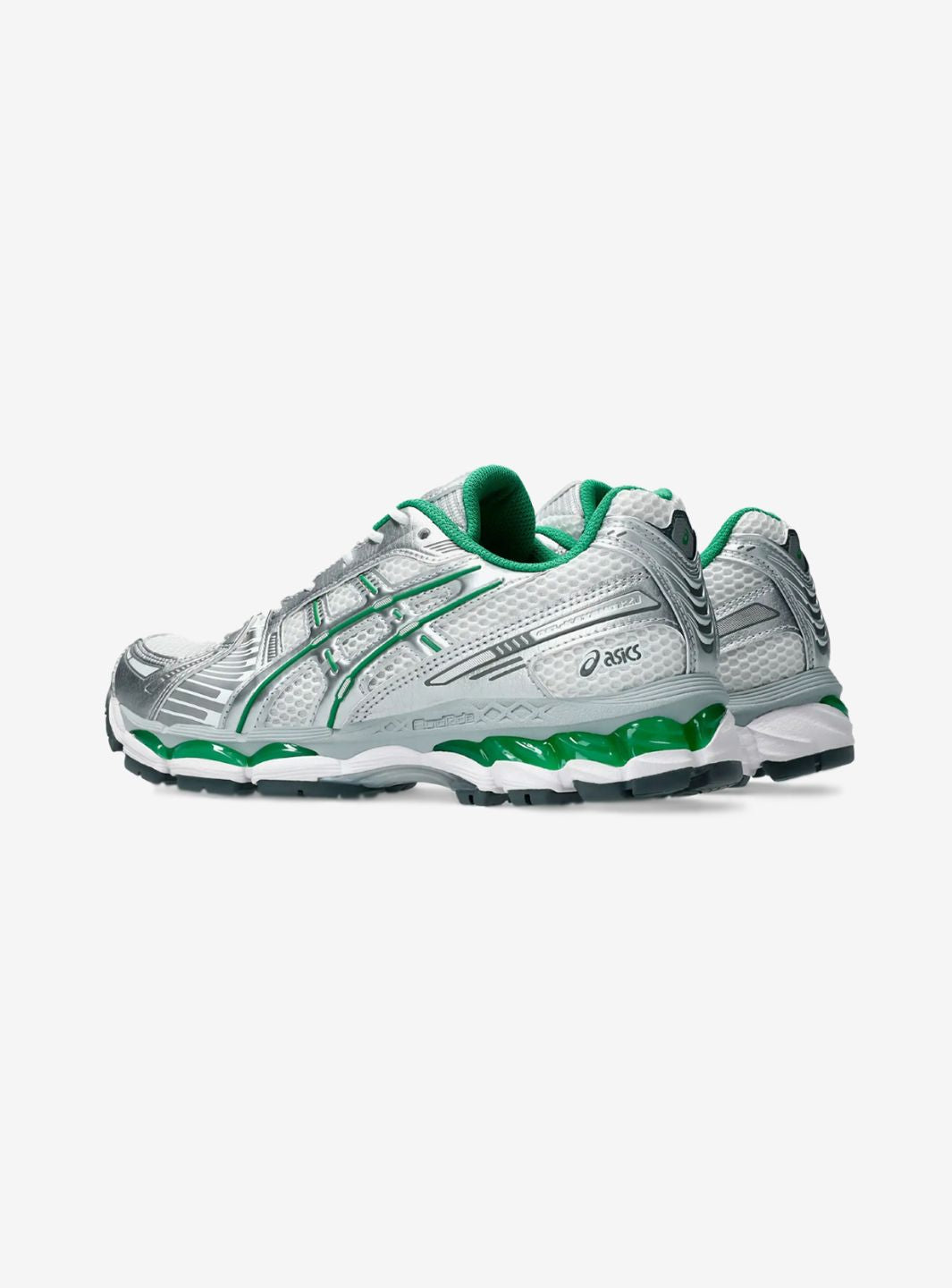 ASICS Gel-Kayano 12.1 Silver Green Baskets Argent Vert Homme Femme - 3