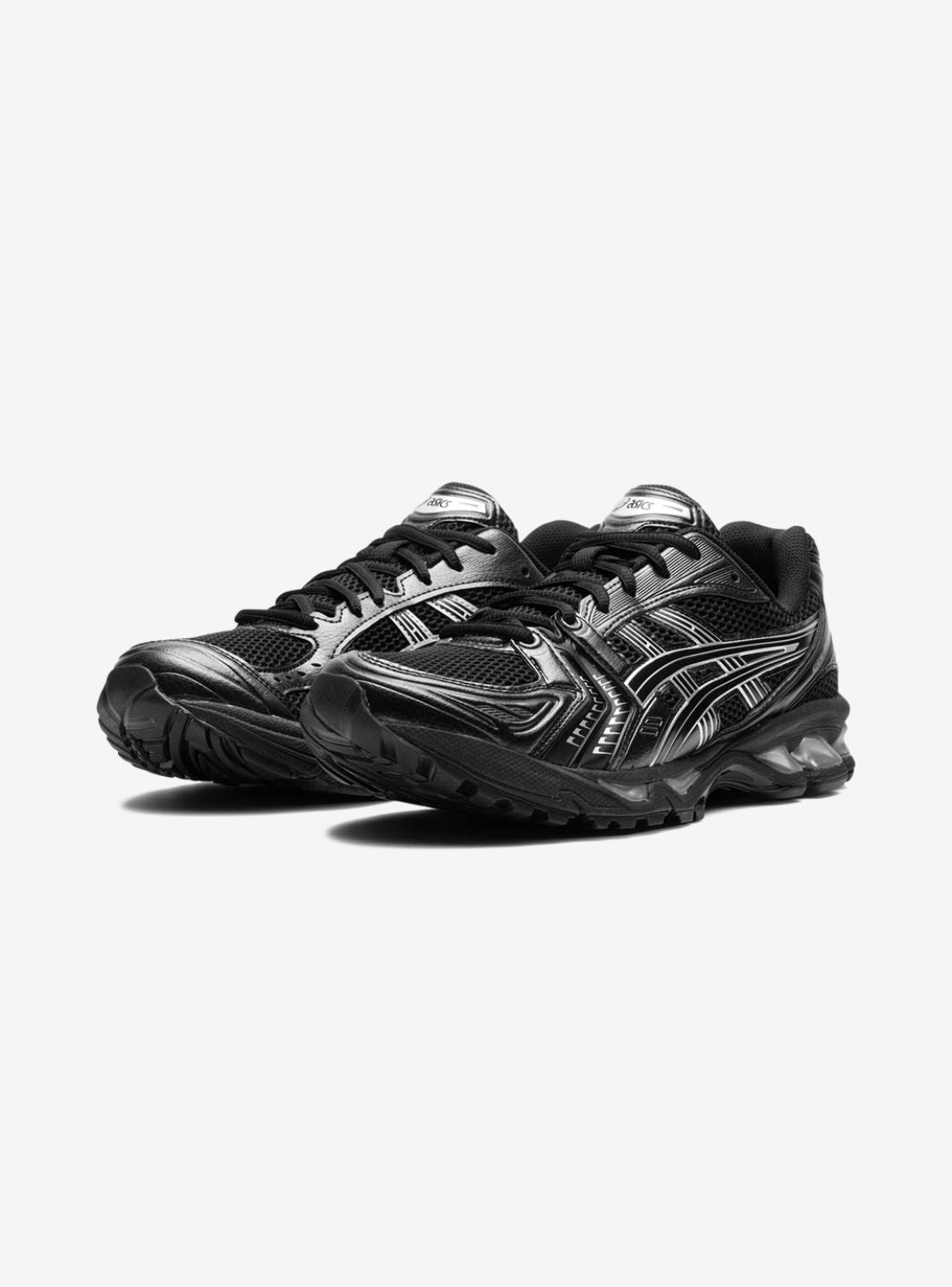 ASICS Gel-Kayano 14 Black Pure Silver Baskets Noir Argent Homme Femme - 1