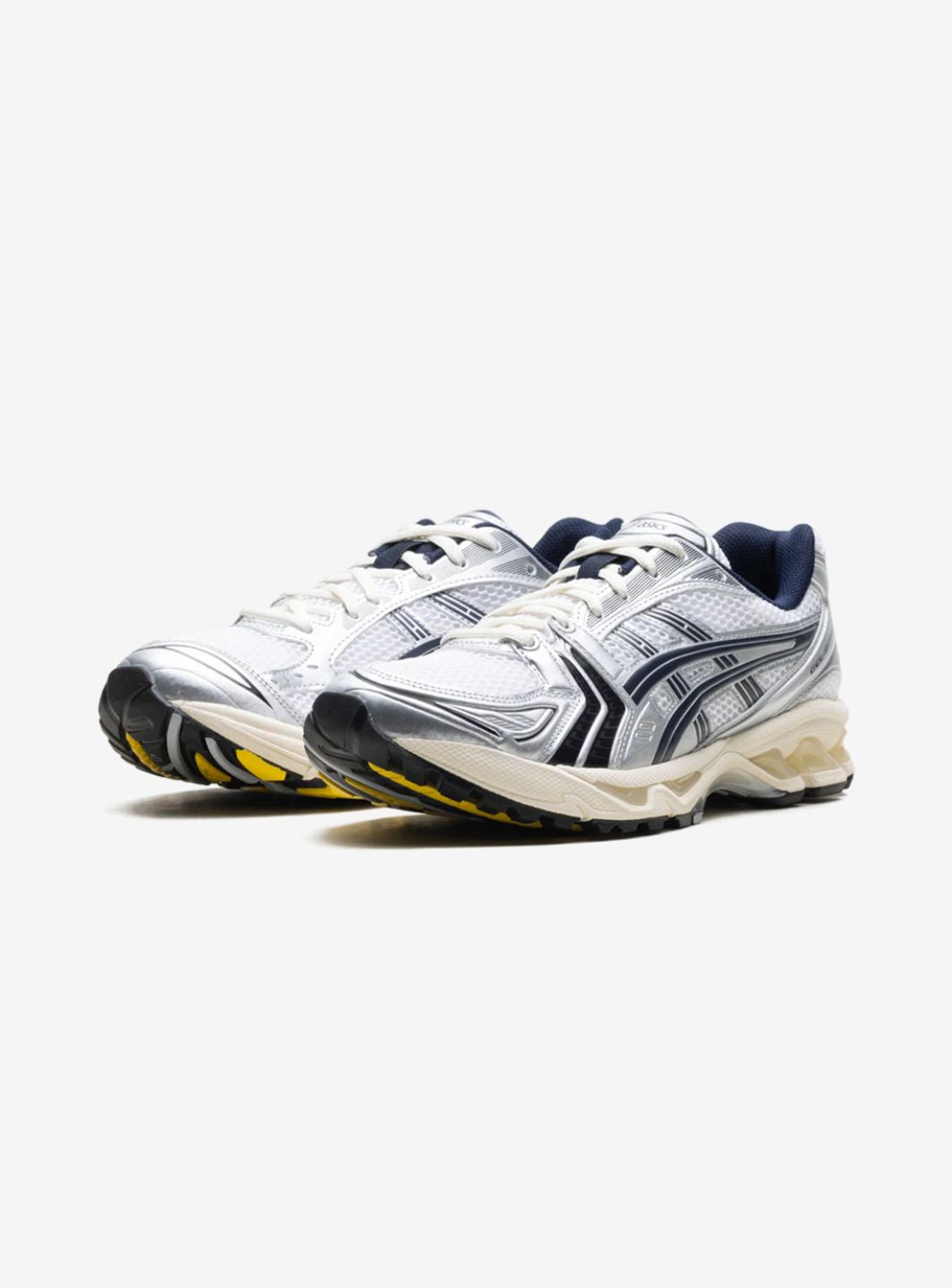 ASICS Gel-Kayano 14 x JJJJound White Navy Baskets Blanc Bleu Marine Mixte - 2